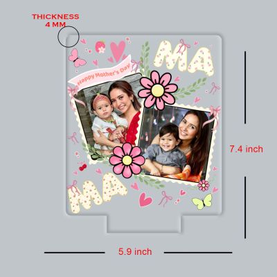 Personalized Mom Photo UV Print 7 Color LED Night Lamp Mothers Day Gift Light